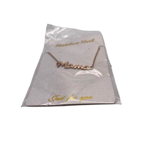 Stainless Steel Mama Bracelet Anklet In Package Rose Gold Tone Retro y2k Gift - Picture 9 of 16